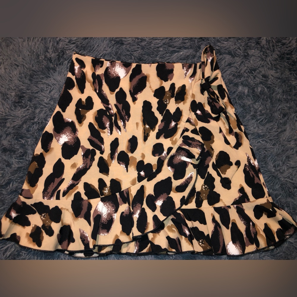SHEIN Side tie wrap skirt